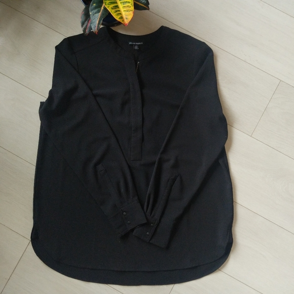 Hilary Radley Zip Front Blouse - Picture 1 of 13